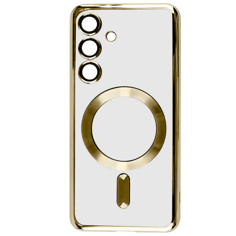Хромовый TPU чехол с MagSafe для Samsung Galaxy A55 – Gold. Фото 1 Хромовый TPU чехол с MagSafe для Samsung Galaxy A55 – Gold. Фото 1 из 1