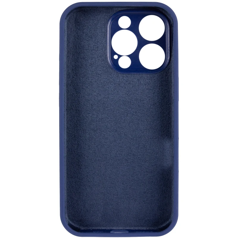 Чохол Silk Full Camera Protective (AA) NO LOGO для Apple iPhone 13 Pro (6.1") – Синій / Deep navy. Фото 6 з 7