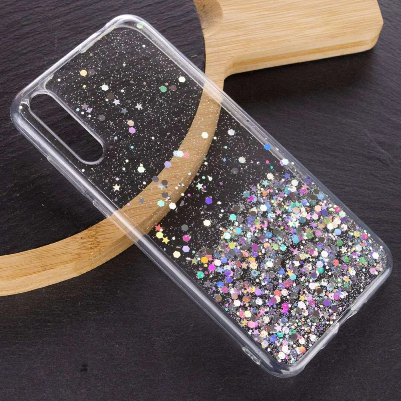 Силіконовий чохол Star Glitter на Huawei Y8p (2020) – Прозорий. Фото 2 з 3