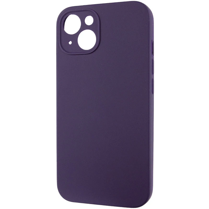 Чехол с защитой камеры Silicone Case для Apple iPhone 14 (6.1") – Фиолетовый / Elderberry. Фото 3 из 6