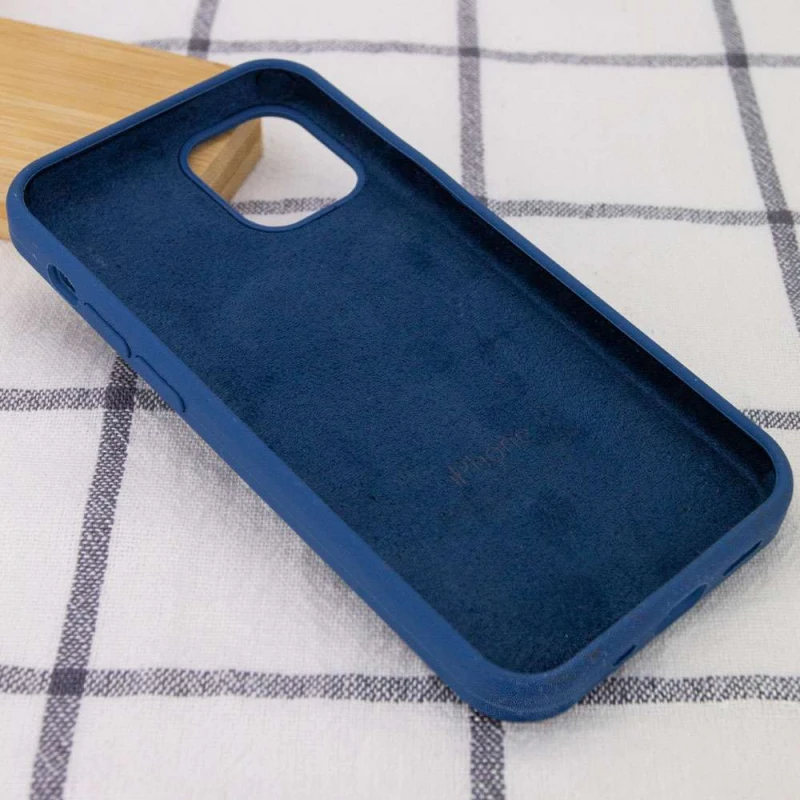 Чохол Silicone Case з закритим низом на Apple iPhone 14 Plus (6.7") – Синій / Navy Blue. Фото 3 з 3