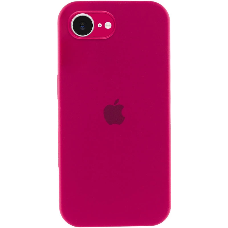 Чохол Silicone Case з захистом камери на Apple iPhone 16e (6.1") – Червоний / Rose Red. Фото 1 з 4