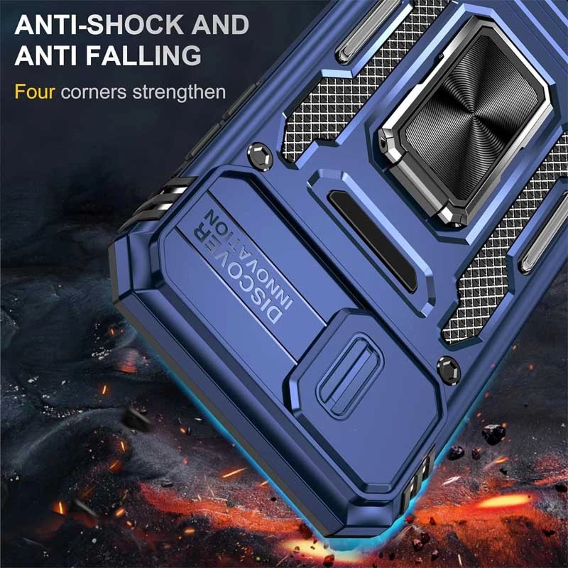 Ударостійкий чохол Square Ring зi шторкою на камеру на Apple iPhone 7 / 8 (4.7") – Синій / Navy. Фото 7 з 7