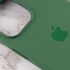 Чохол Silicone case (AAA) with Magsafe and Animation для Apple iPhone 13 Pro (6.1") – Зелений / Clover. Фото 6 з 7