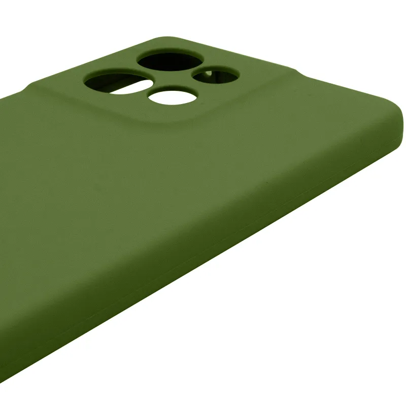 Чохол Silicone Cover Ummi Lakshmi Full Camera (AA) для Motorola Edge 50 – Зелений / Dark green. Фото 10 з 15