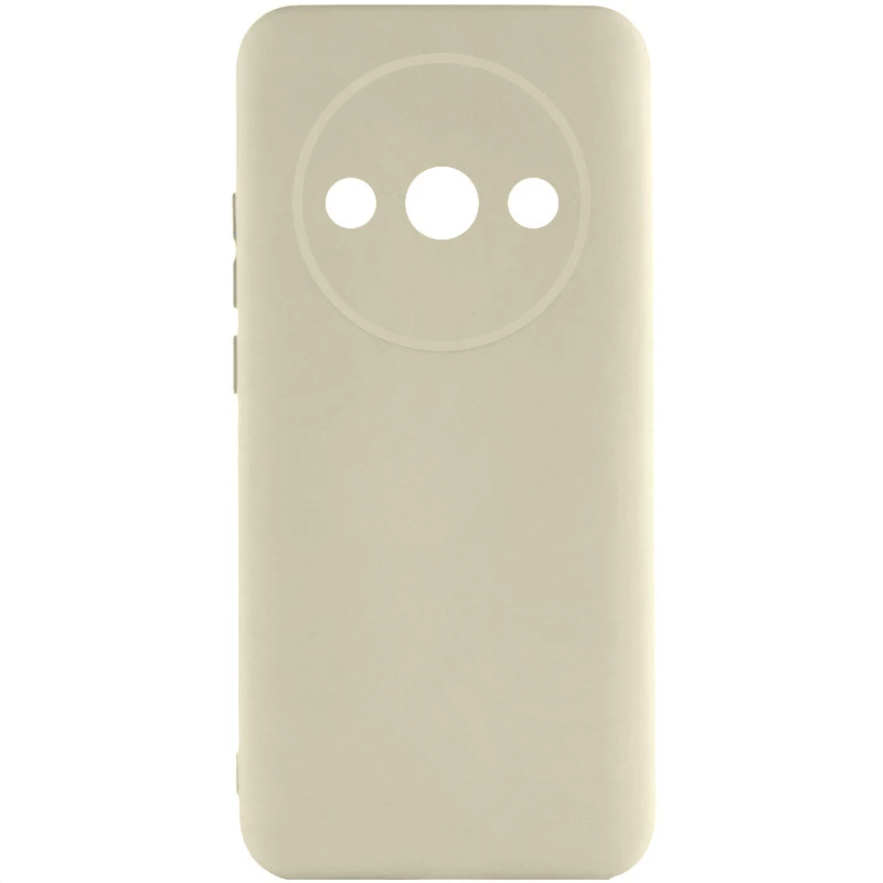 Цветной силиконовый чехол GETMAN с закрытой камерой на Xiaomi Redmi A3 – Песочный / Sand. Фото 1 из 1