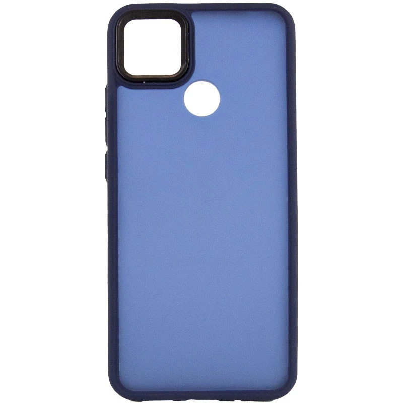 Чехол TPU+PC Lyon Frosted на Xiaomi Redmi 9C – Синий / Navy Blue. Фото 3 из 7