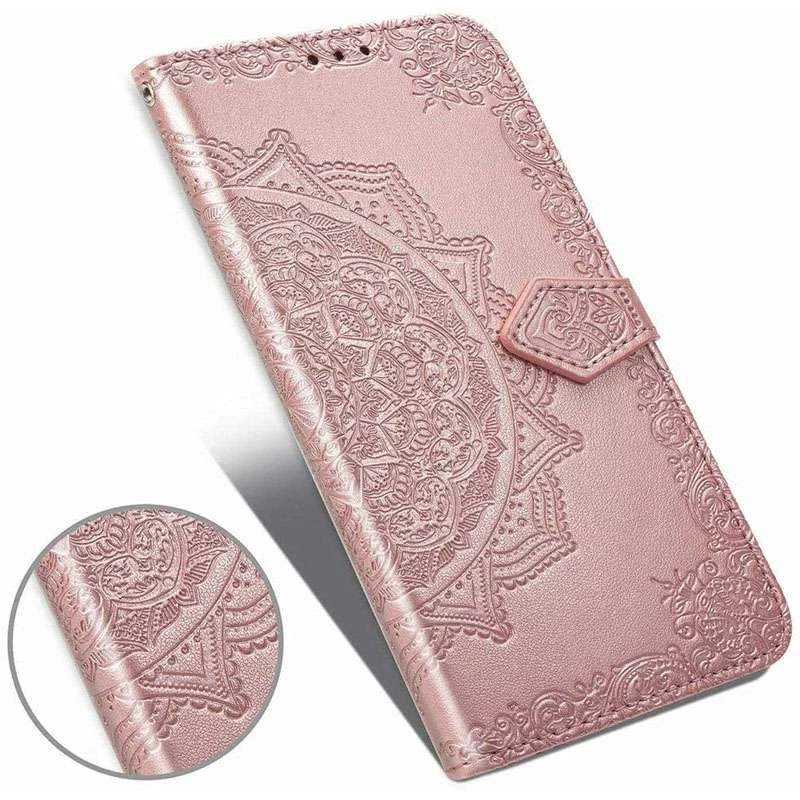 Шкіряний чохол-книжка Art Case з візитницею для Samsung J600F Galaxy J6 (2018) – Рожевий. Фото 6 з 6