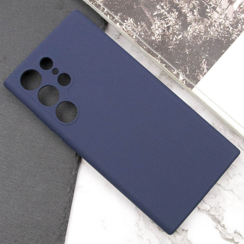 Чехол Silicone Case Lakshmi Premium з закритою камерою на Samsung Galaxy S26 Ultra – Темно-синий / Midnight blue. Фото 5 из 7