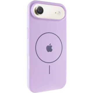 Чехол Silicone Case Full Protective (AA) V2 with MagSafe для Apple iPhone 17 Air (6.5") — Сиреневый / Lilac