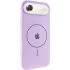 Чохол Silicone Case Full Protective (AA) V2 with MagSafe для Apple iPhone 17 Air (6.5") – Бузковий / Lilac. Фото 2 з 11