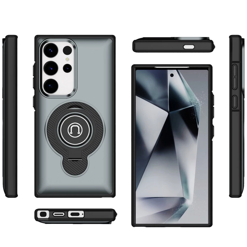 TPU+Textured PC Magnet для Samsung Galaxy S24 Ultra – Grey. Фото 3 из 4