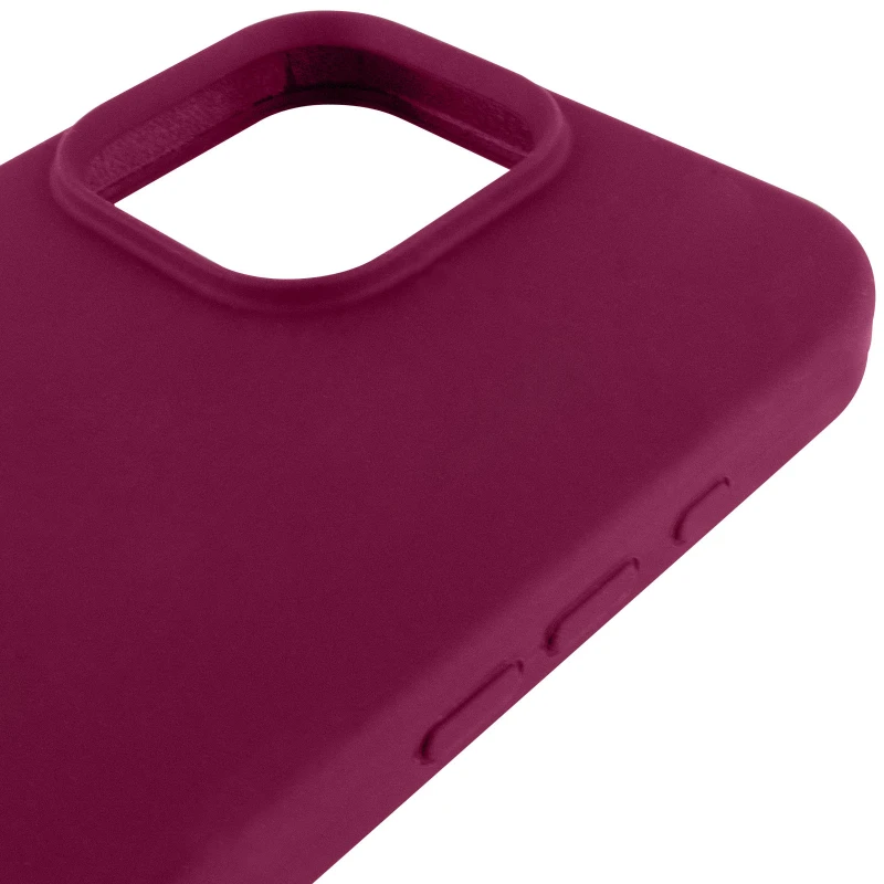 Чехол Silicone Case с закрытым низом для Apple iPhone 16 Pro Max – Бордовый / Maroon. Фото 8 из 10