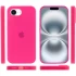 Чехол Silicone Case с закрытым низом для Apple iPhone 17e (6.1") – Розовый / Barbie pink. Фото 4 из 6