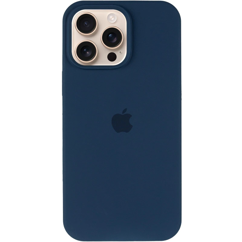 Чехол Silicone Case с закрытым низом для Apple iPhone 14 Pro Max (6.7") – Синий / Blue Jay. Фото 3 из 6