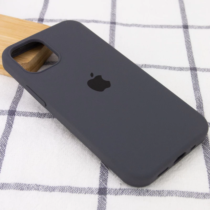 Чохол Silicone Case з закритим низом на Apple iPhone 14 Plus (6.7") – Сірий / Dark Gray. Фото 2 з 3