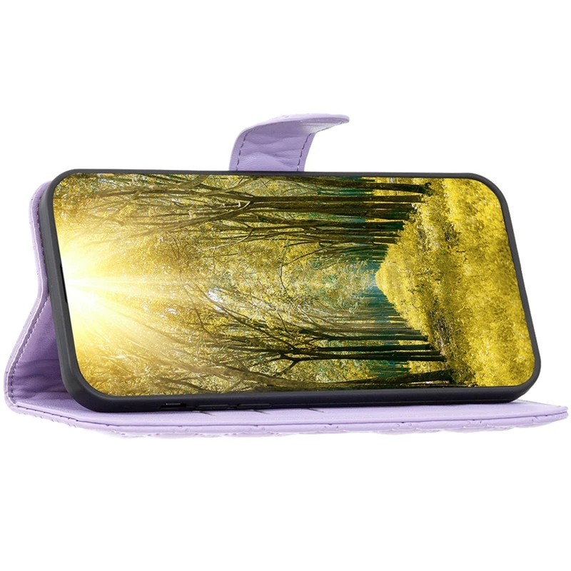 Кожаный чехол-книжка Sweet Line для Xiaomi Redmi Note 15 Pro 4G – Purple. Фото 3 из 4