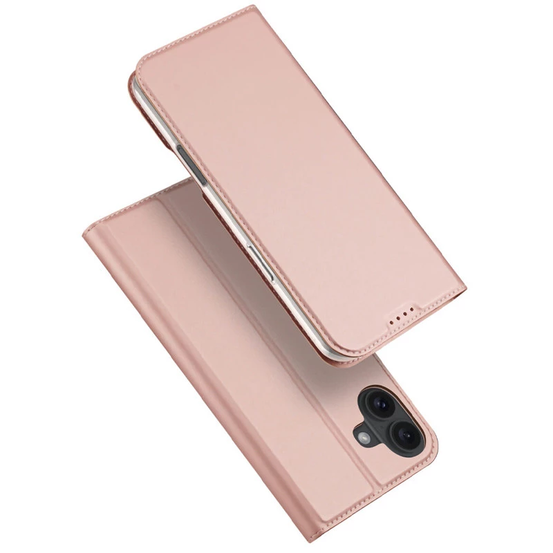 Чехол-книжка Dux Ducis для Apple iPhone 16 – Rose Gold. Фото 1 из 6