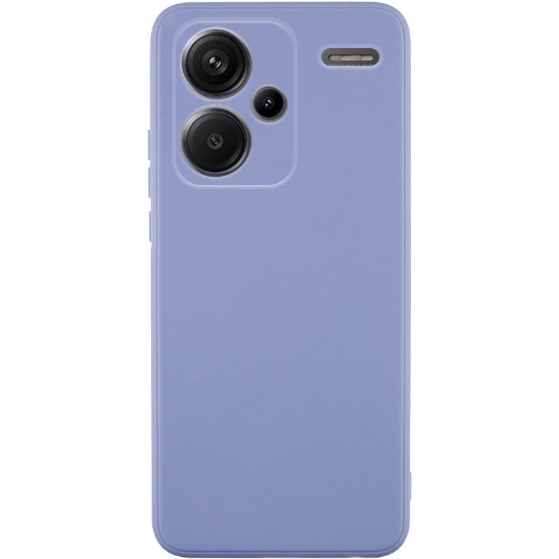 

Цветной силиконовый чехол с защитой камеры для Xiaomi Redmi Note 13 Pro+ (Голубой / Mist blue), Блакитний / mist blue