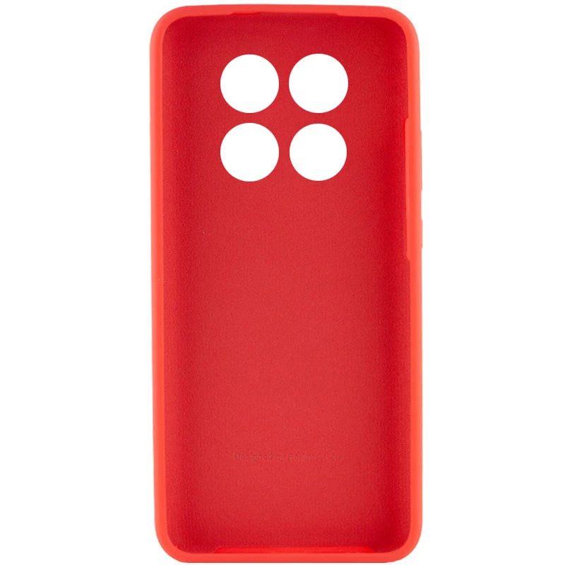 Чехол Silicone Case с закрытым низом и защитой камеры для Xiaomi Redmi Note 14 Pro 4G – Красный / Red. Фото 2 из 3