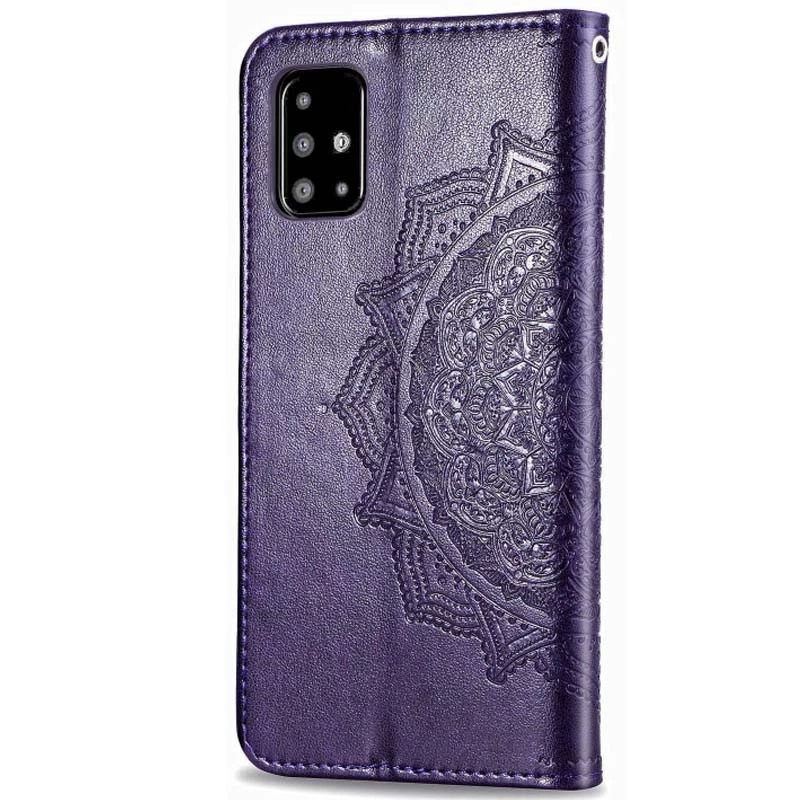 Шкіряний чохол-книжка Art Case з візитницею для Samsung Galaxy M51 – Фіолетовий. Фото 7 з 10