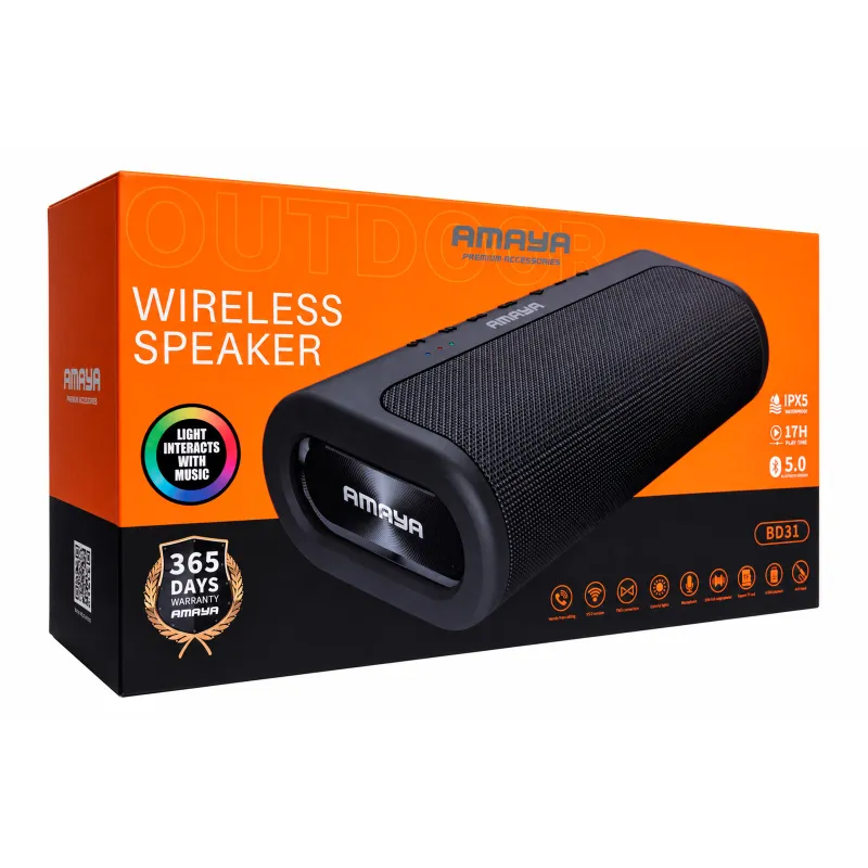 Bluetooth Колонка Amaya BD31 Subwoofer 80W – Black. Фото 4 з 10