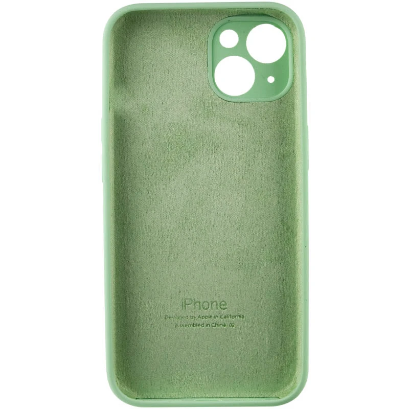 Чехол Silicone Case с защитой камеры для Apple iPhone 13 (6.1") – Зеленый / Pistachio. Фото 5 из 7