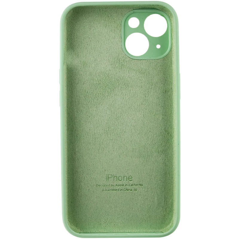 Чехол Silicone Case с защитой камеры для Apple iPhone 15 Plus (6.7") – Зеленый / Pistachio. Фото 4 из 6