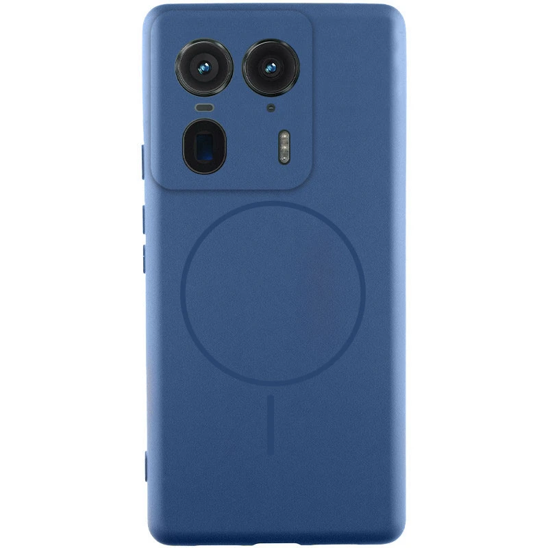 Чохол Silicone Cover Lakshmi Full Camera (AA) with Magnetic Fit для Motorola Edge 50 Ultra – Синій / Navy blue. Фото 2 з 6