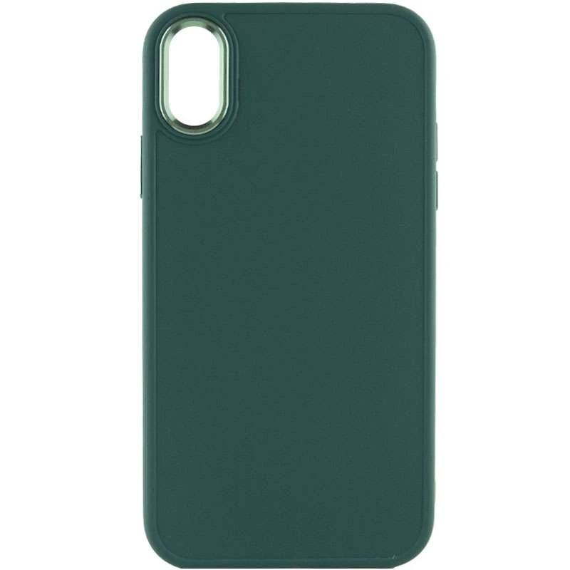 

TPU чохол Bonbon з металевими кнопками на Apple iPhone XR (6.1") (Зелений / Pine green)