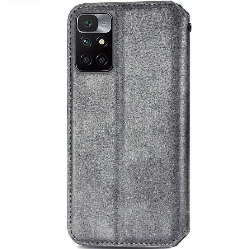 Чохол книжка GETMAN Cubic для Xiaomi Redmi 10 – Сірий. Фото 2 з 5
