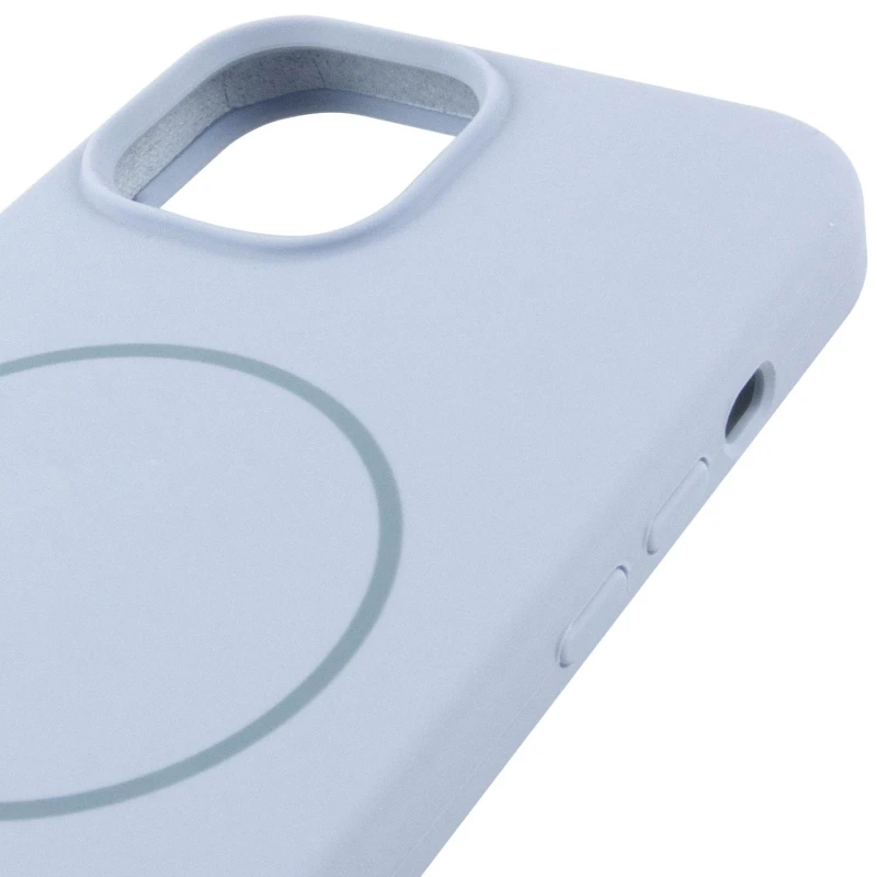 Чохол Silk Full Protective (AA) NO LOGO with Magnetic Fit для Apple iPhone 14 (6.1") – Блакитний / Lilac Blue. Фото 5 з 6