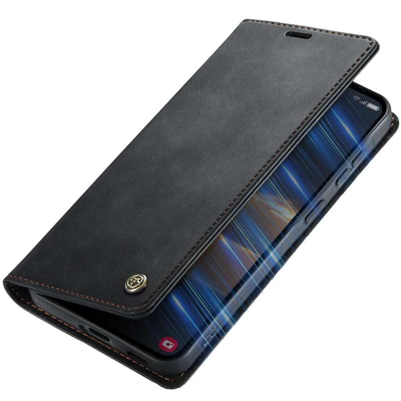 Шкіряний чохол-книжка CaseMe Velvet Matte для Xiaomi Redmi Note 15 Pro 5G – Black. Фото 5 з 5