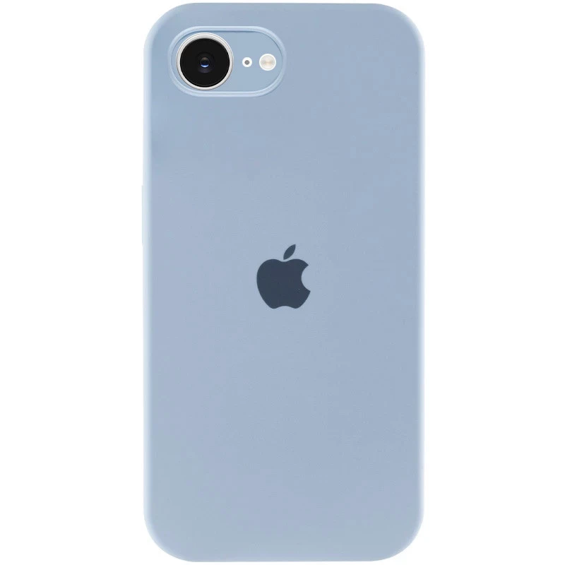 Чехол Silicone Case с закрытым низом для Apple iPhone 17e (6.1") – Голубой / Sweet Blue. Фото 2 из 6