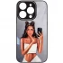 Скляний чохол Prisma Ladies на Apple iPhone 14 Pro (6.1") – Black in White. Фото 2 з 6