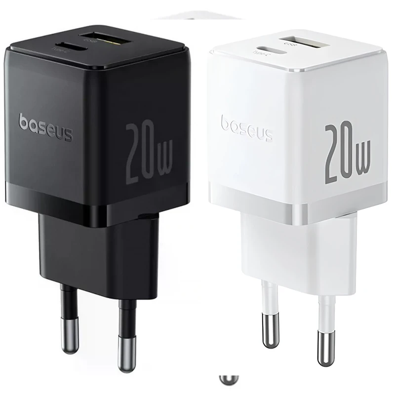 МЗП Baseus Palm Fast Charger 20W (1USB-A/1C) (P10111608) фото 3 з 3