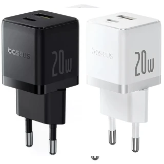 МЗП Baseus Palm Fast Charger 20W (1USB-A/1C) (P10111608)