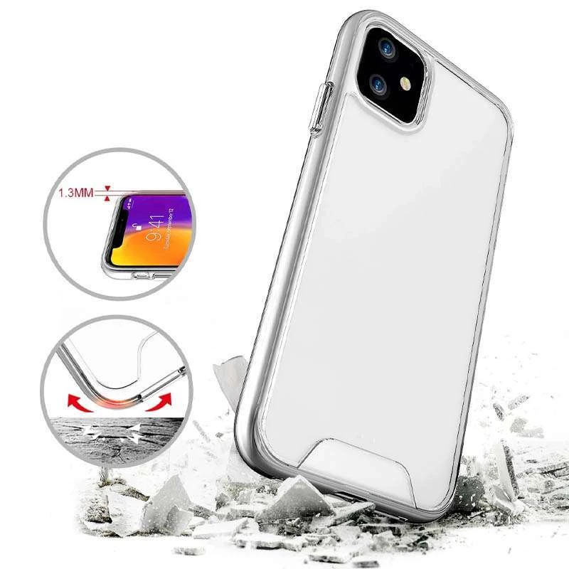 Силіконовий чохол Space Case на Apple iPhone 11 (6.1") – Прозорий. Фото 6 з 8