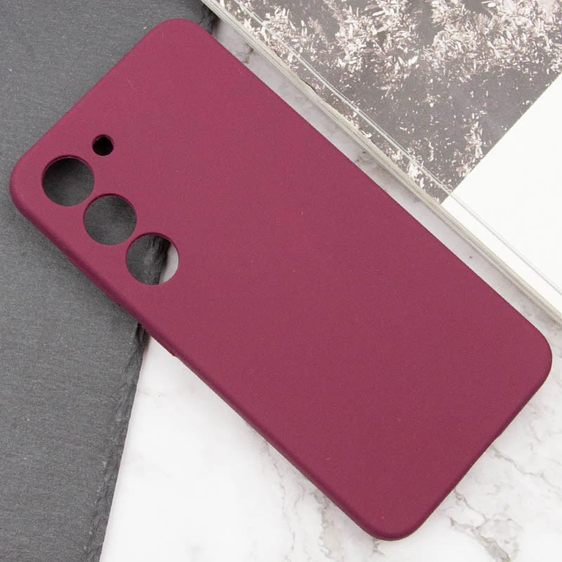 Чохол Silicone Case Lakshmi Premium з закритою камерою на Samsung Galaxy S24+ – Бордовий / Plum. Фото 9 з 13