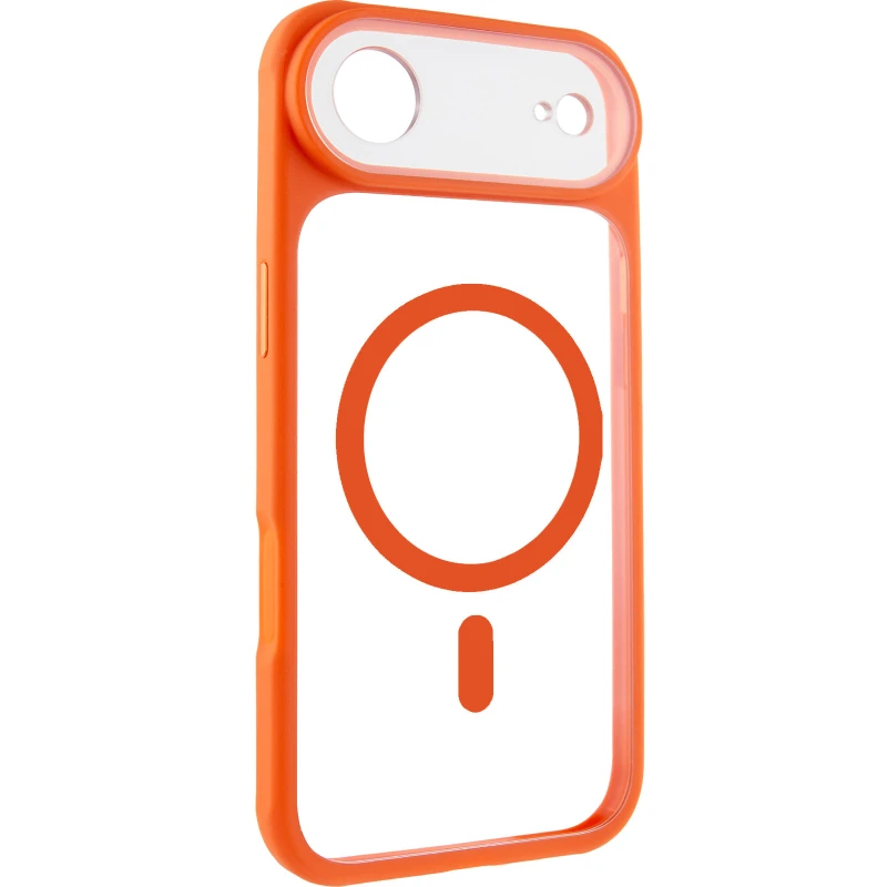 Чохол TPU GETMAN Moon Clear with MagSafe для Apple iPhone 17 Air (6.5") – Orange. Фото 2 з 6
