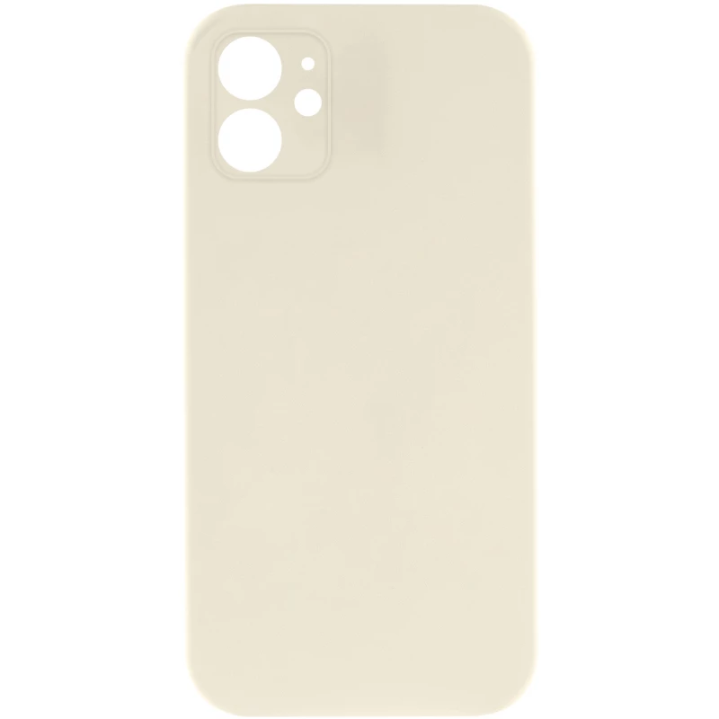 Чехол Silicone Case Square L с защитой камеры для Apple iPhone 11 (6.1") – Бежевый / Antigue White. Фото 3 из 3