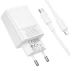 СЗУ Borofone BAS73A Source PD20W (1USB-C) + кабель Type-C to Lightning – White. Фото 4 из 5