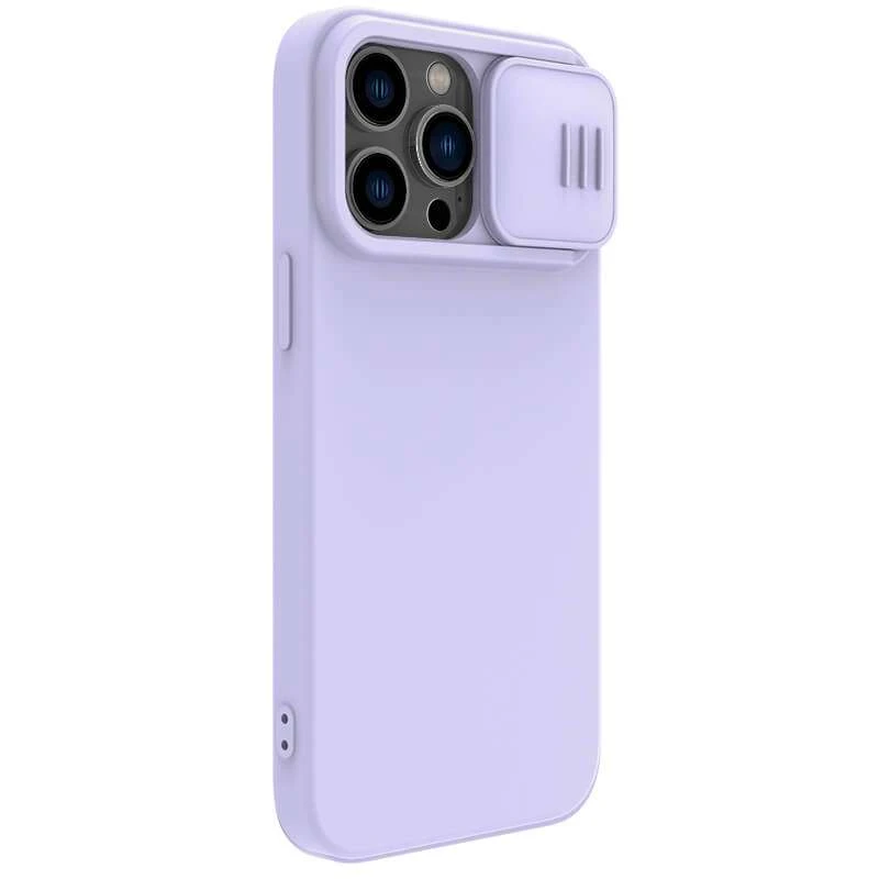 Силіконова накладка Nillkin Camshield Silky на Apple iPhone 14 Pro Max (6.7") – Бузковий. Фото 4 з 5