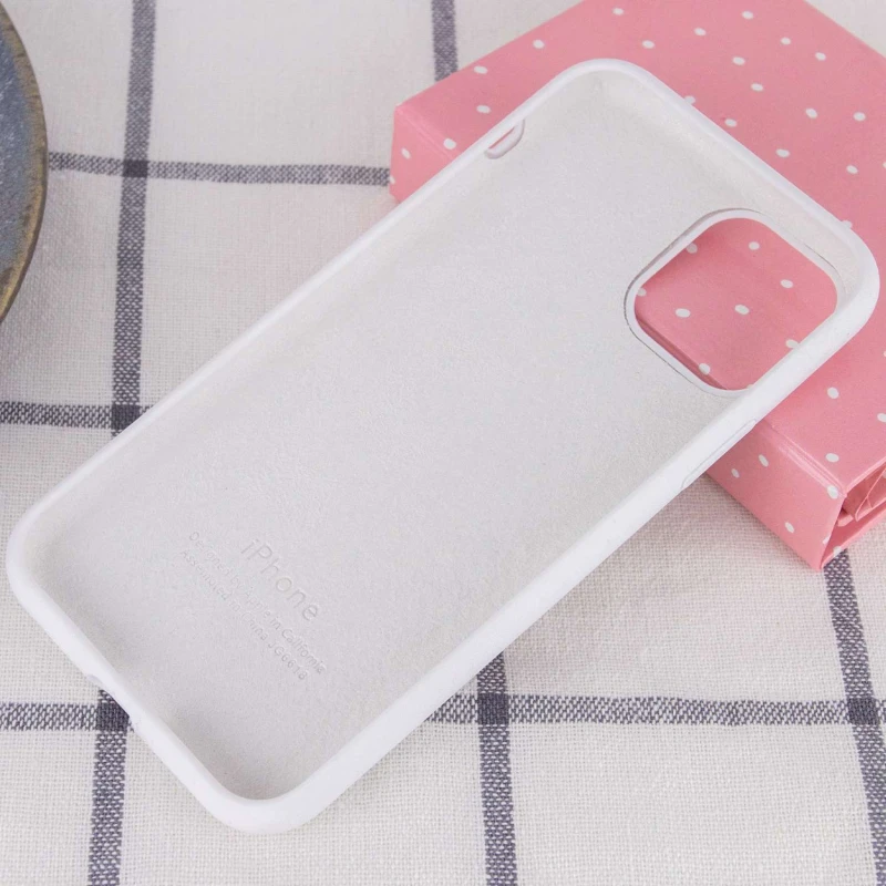 Чохол Silicone Case з закритим низом на Apple iPhone 11 (6.1") – Білий / White. Фото 3 з 3