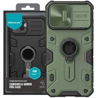 Пластикова накладка Nillkin Armor зі шторкою для камери на Apple iPhone 15 Pro Max (6.7") фото 1 з 6