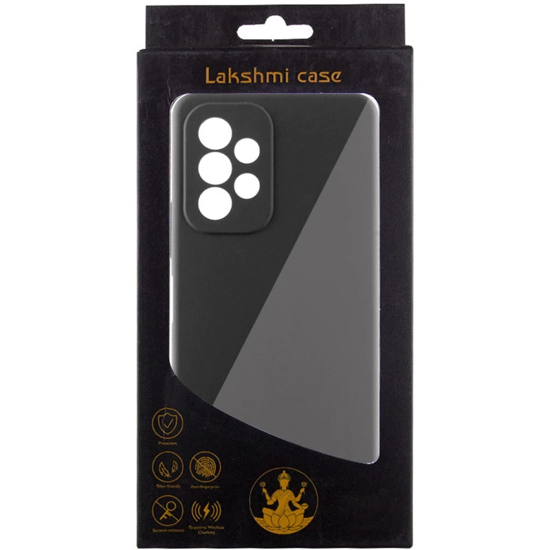 Чохол Silicone Case Lakshmi Premium із закритою камерою для Samsung Galaxy A23 4G – Чорний / Black. Фото 4 з 5