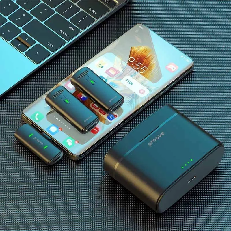 Петличный беспроводной микрофон Proove Demo Type-C – Black. Фото 2 из 3