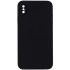 Чехол Silicone Case Square L с защитой камеры для Apple iPhone XS (5.8") – Черный / Black. Фото 1 из 3