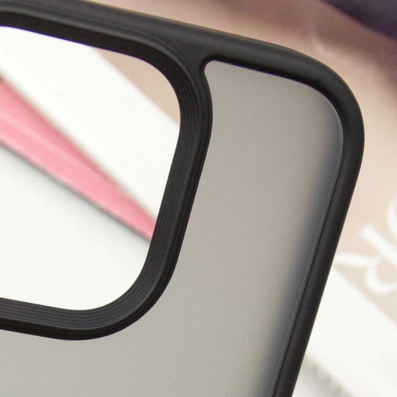 TPU+PC с металлическими кнопками для Apple iPhone 16 Pro – Черный / Black. Фото 6 из 6