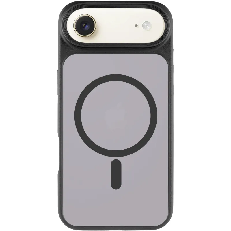 TPU+PC чохол Metal Buttons with Magnetic Fit для Apple iPhone 17 Air (6.5") – Чорний / Black. Фото 3 з 6